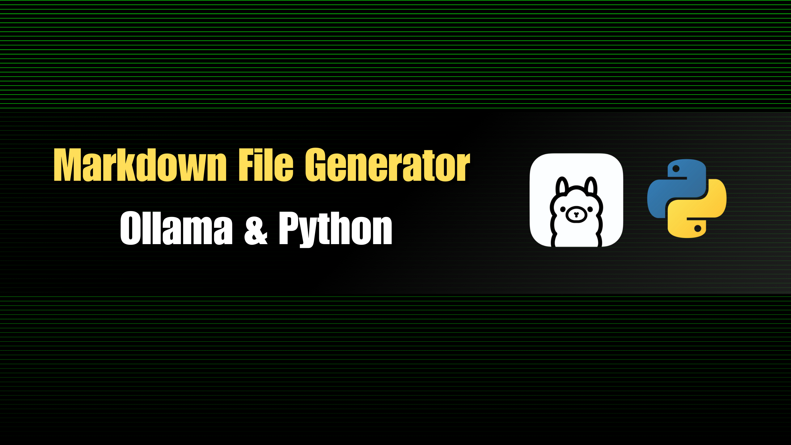 Ollama & FastAPI for Local Markdown Automations